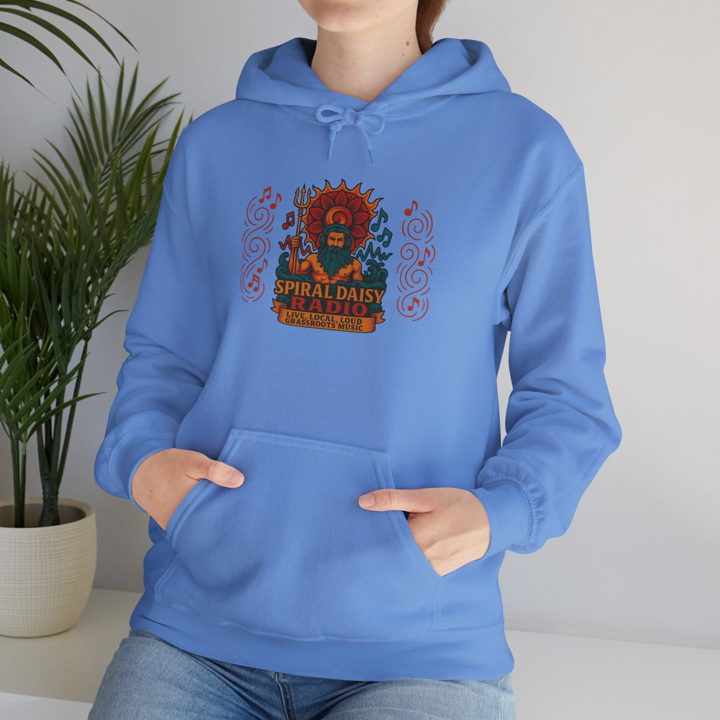 Spiral Daisy Radio Hoodie – Psychedelic Festival Vibes