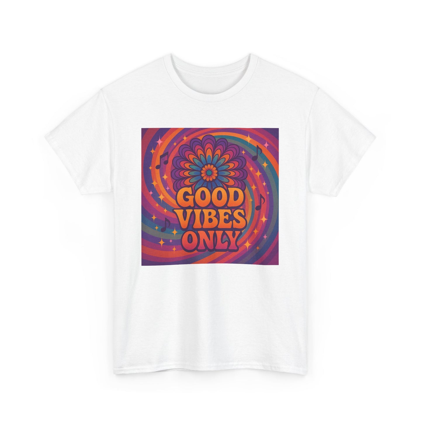 Groovy Good Vibes Tee, Positive Affirmation Shirt, Unisex Graphic T-Shirt, Retro Style Apparel, Festival Wear, Everyday Comfort