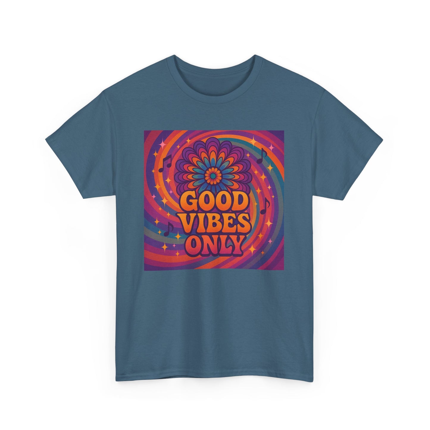 Groovy Good Vibes Tee, Positive Affirmation Shirt, Unisex Graphic T-Shirt, Retro Style Apparel, Festival Wear, Everyday Comfort