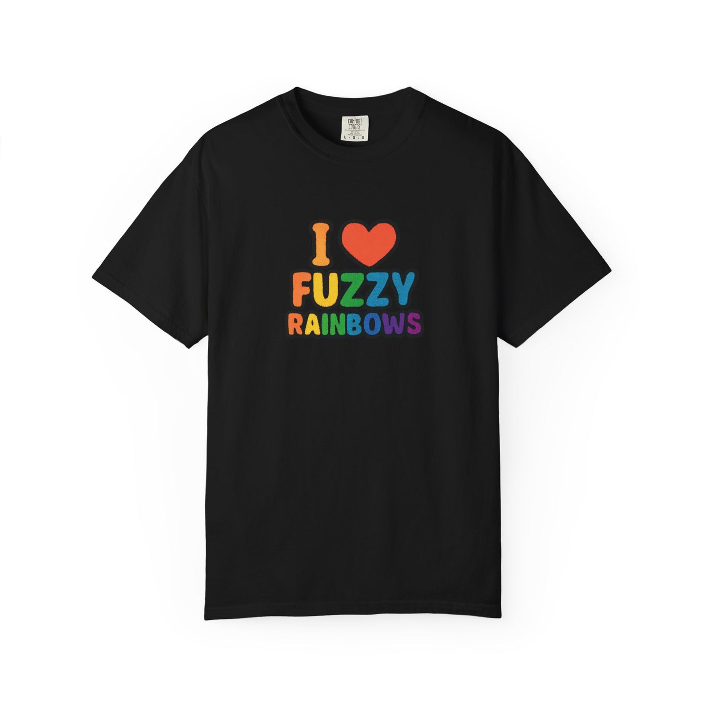 Countdown to Fuzzy Rainbows Tee – Spiral Daisy Designs