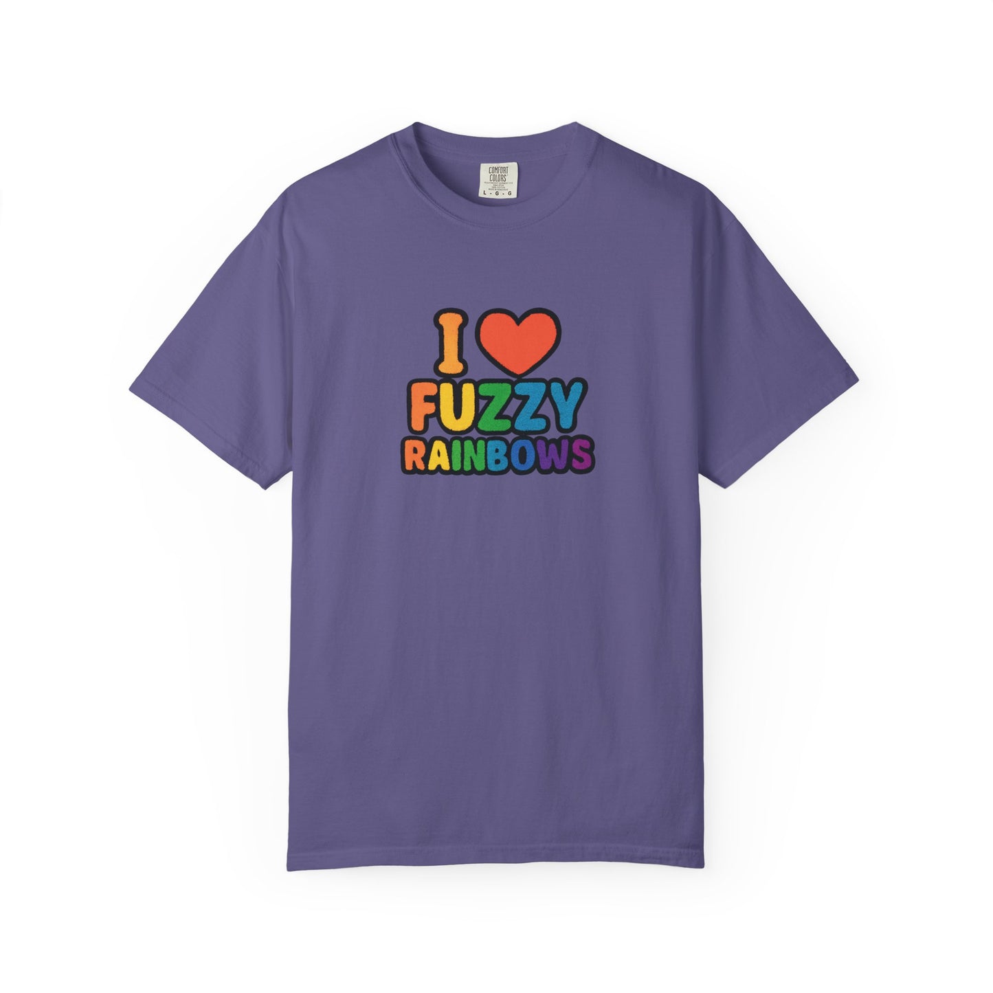 Countdown to Fuzzy Rainbows Tee – Spiral Daisy Designs
