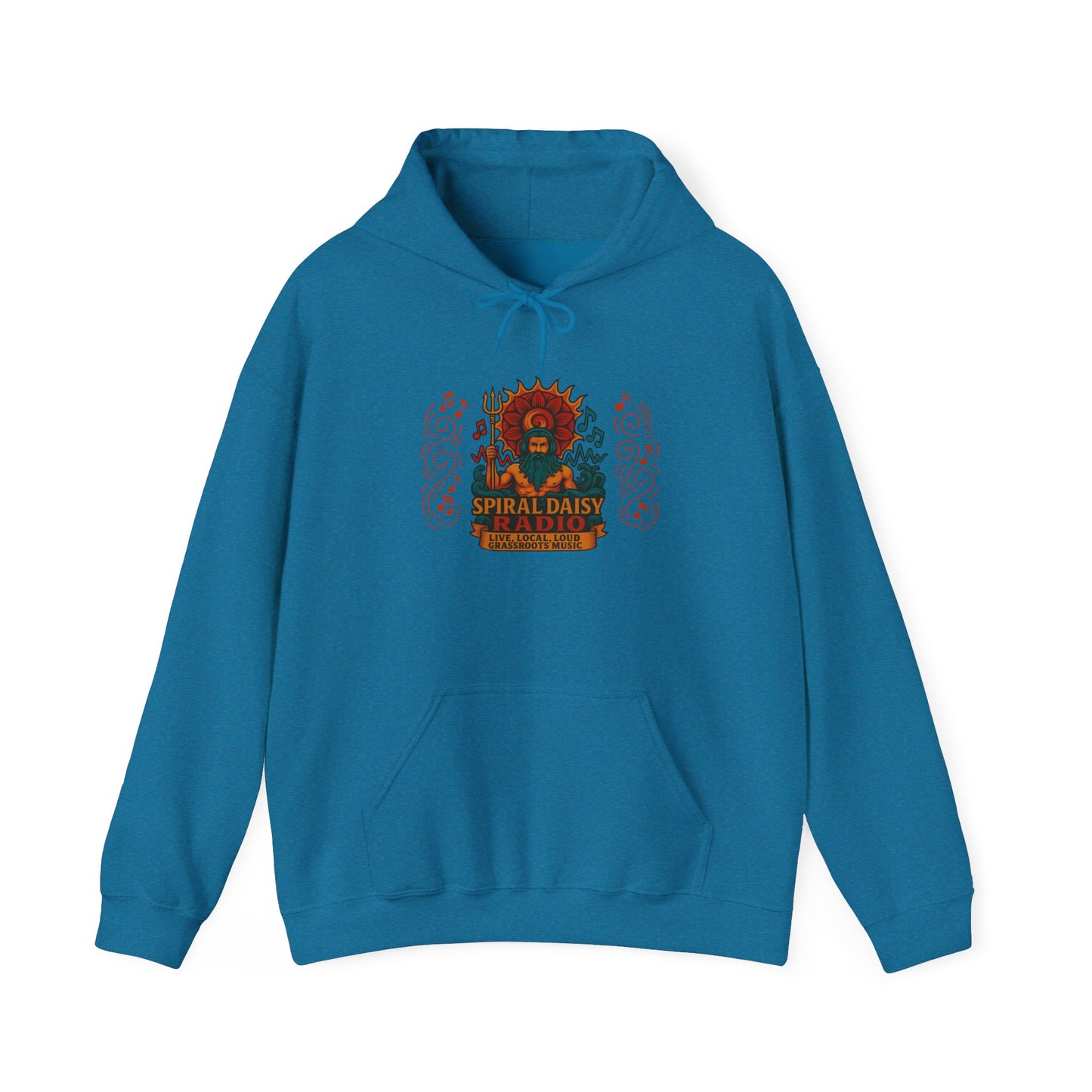 Spiral Daisy Radio Hoodie – Psychedelic Festival Vibes