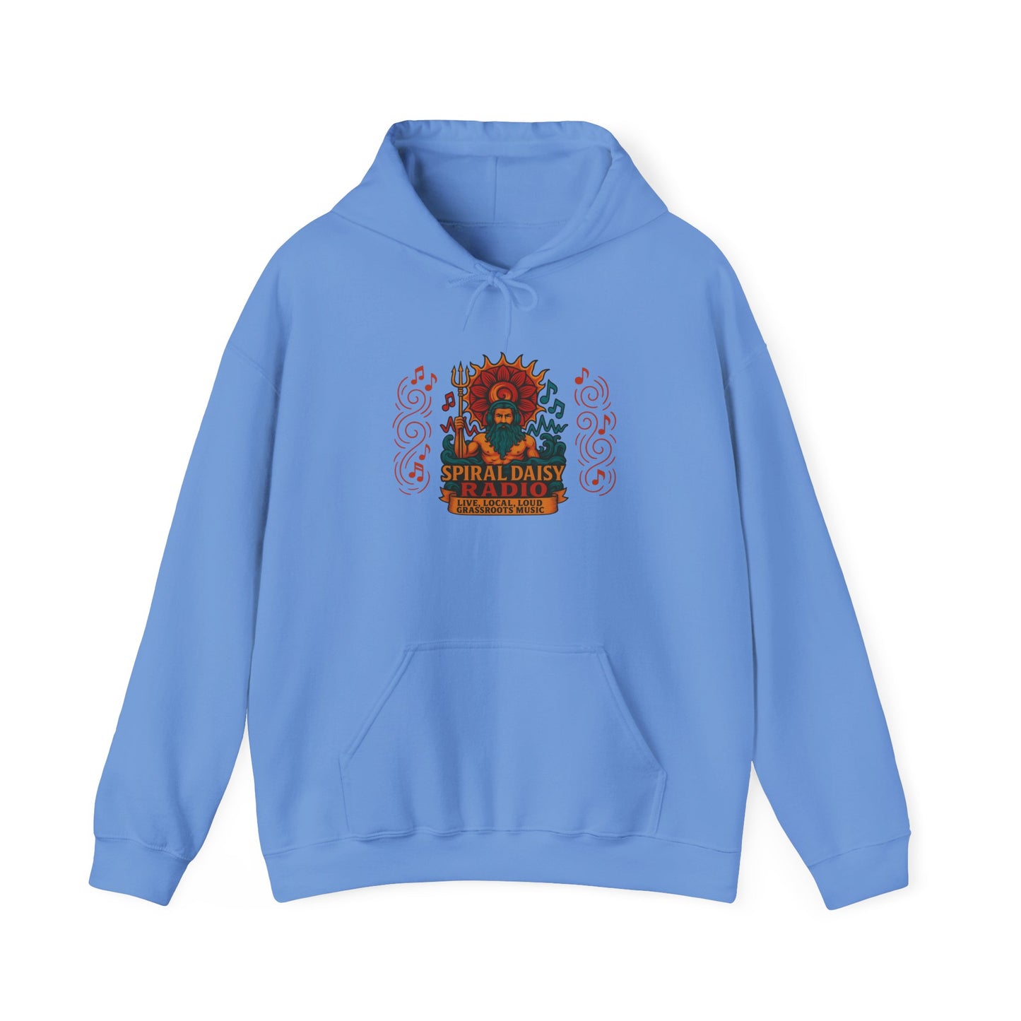Spiral Daisy Radio Hoodie – Psychedelic Festival Vibes
