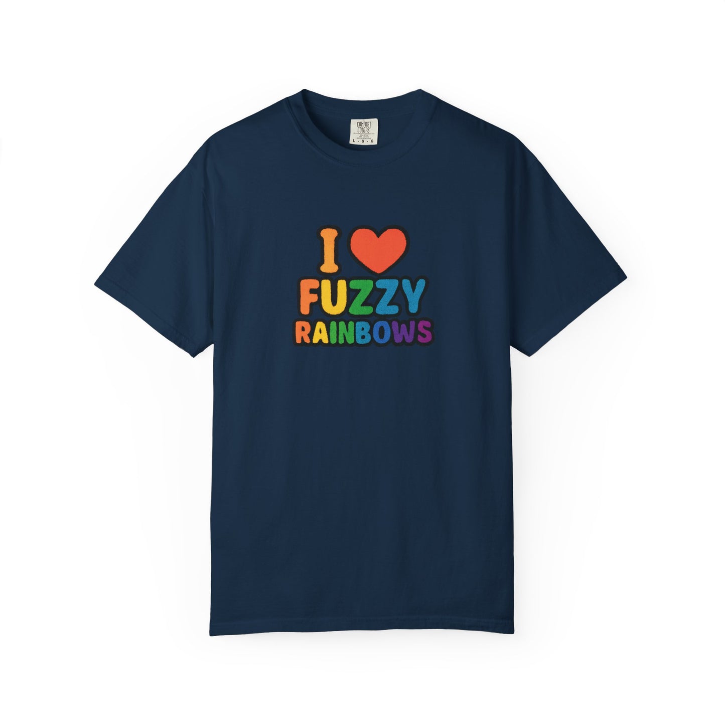 Countdown to Fuzzy Rainbows Tee – Spiral Daisy Designs