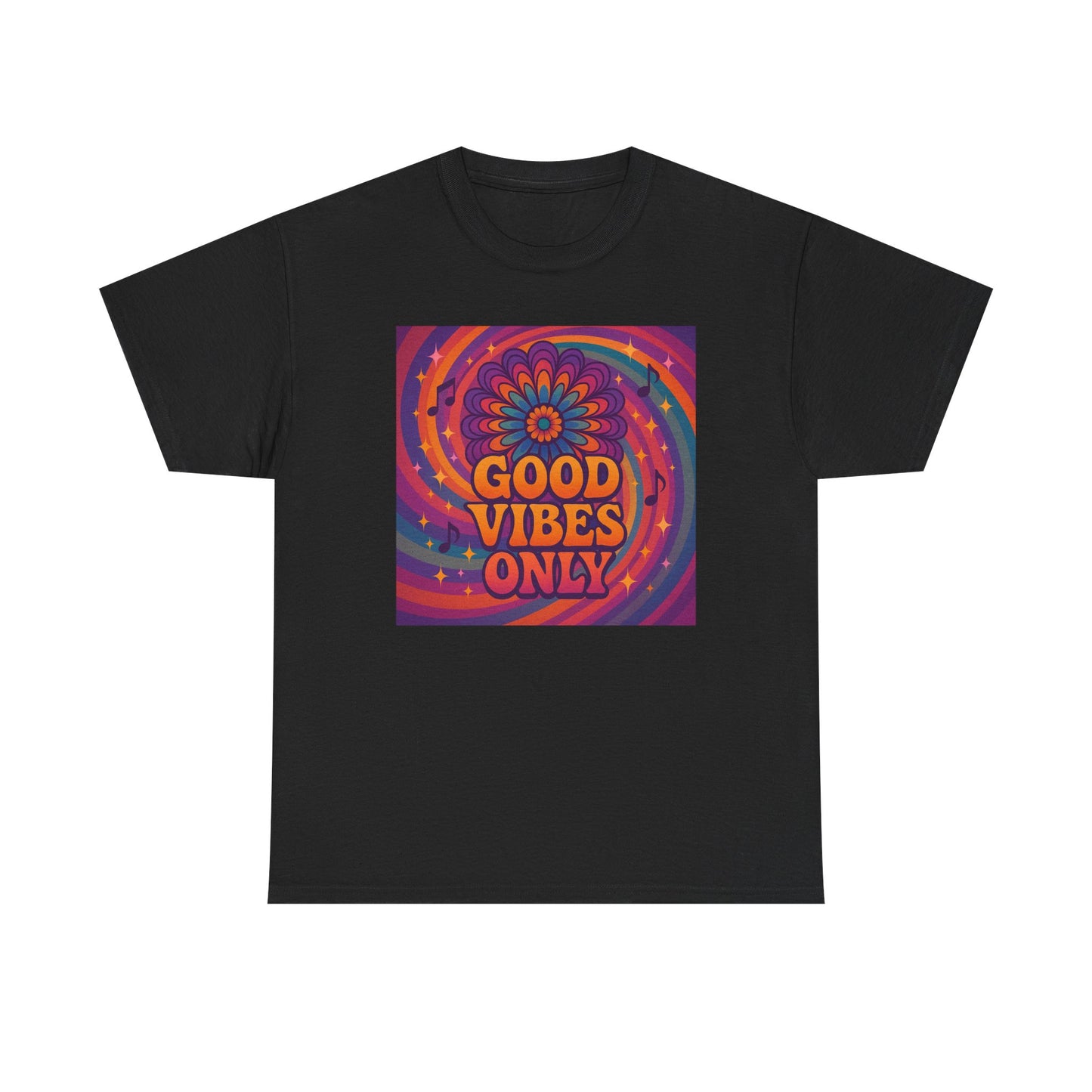 Groovy Good Vibes Tee, Positive Affirmation Shirt, Unisex Graphic T-Shirt, Retro Style Apparel, Festival Wear, Everyday Comfort
