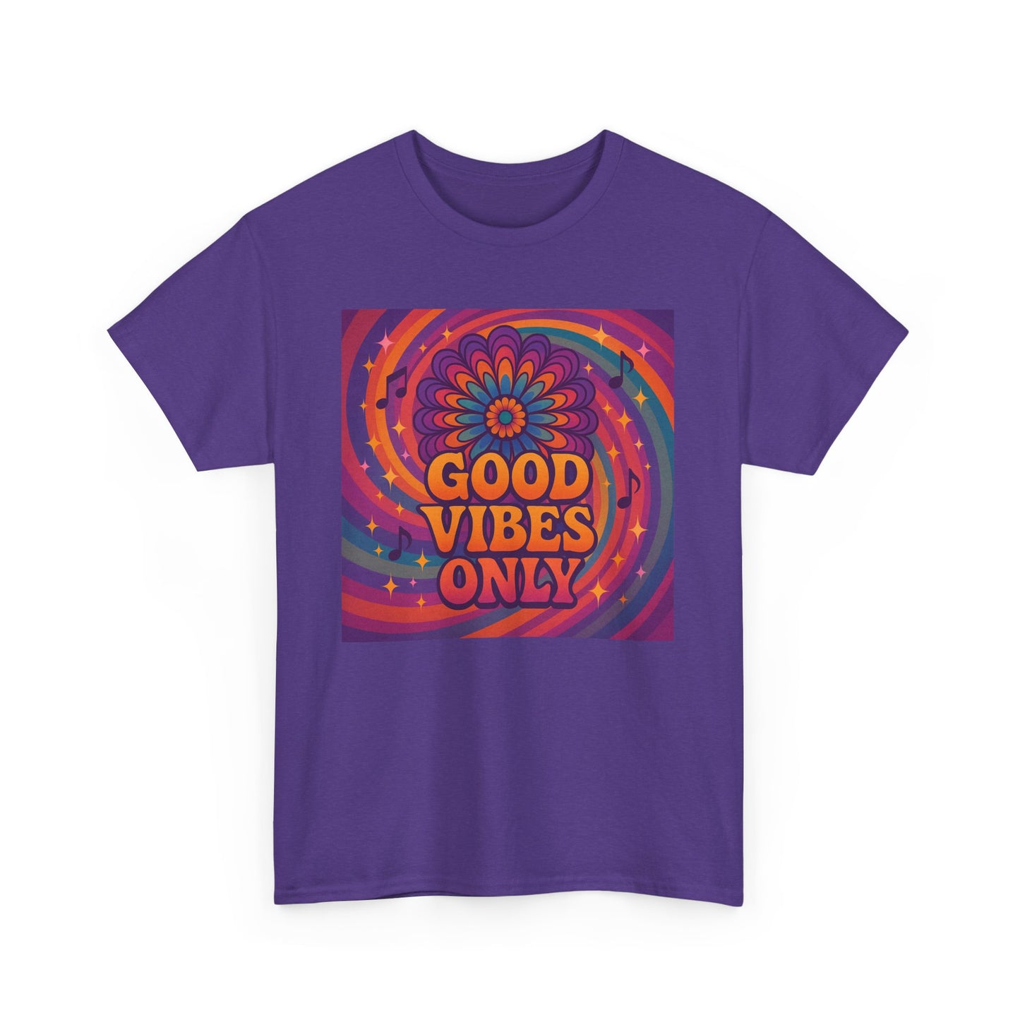 Groovy Good Vibes Tee, Positive Affirmation Shirt, Unisex Graphic T-Shirt, Retro Style Apparel, Festival Wear, Everyday Comfort
