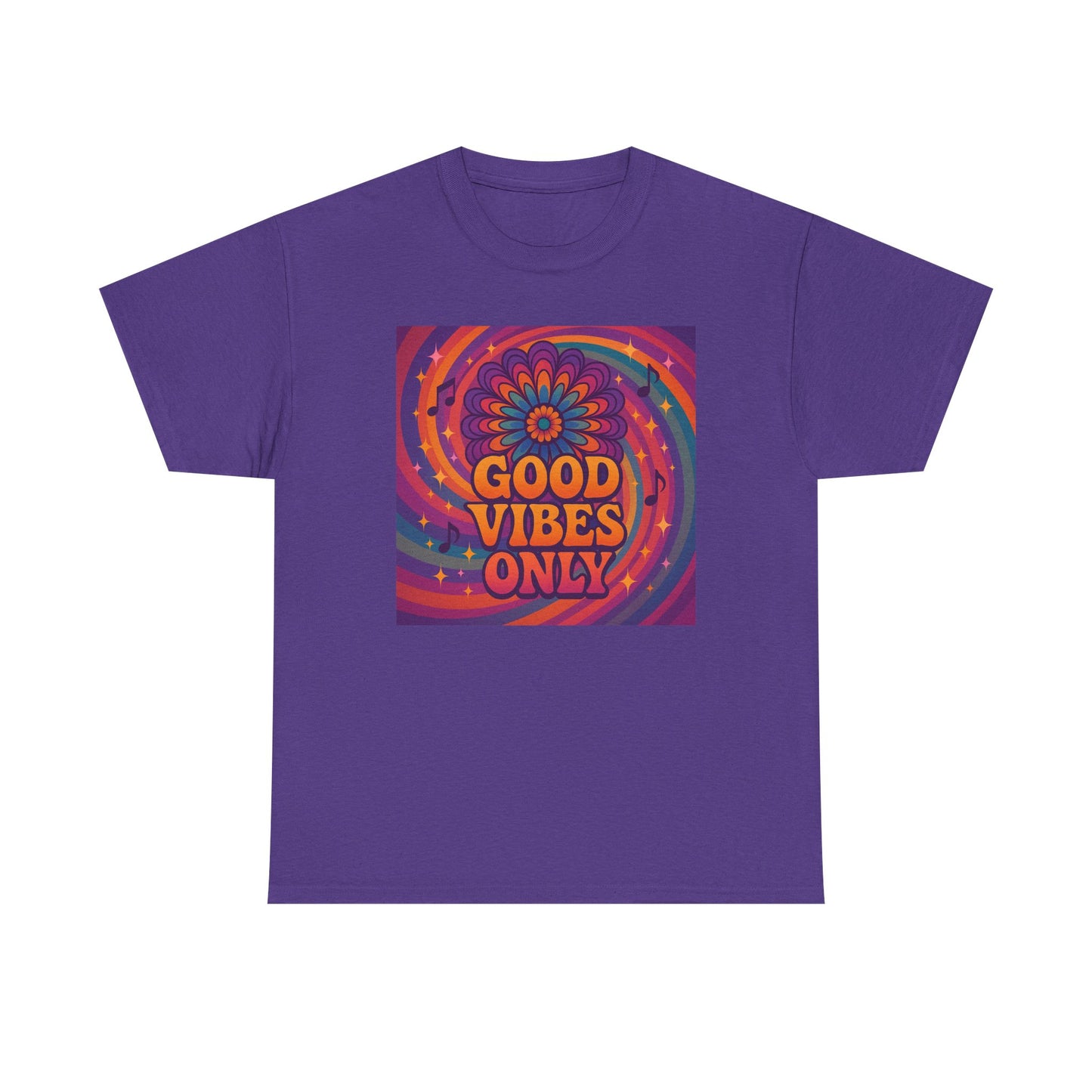 Groovy Good Vibes Tee, Positive Affirmation Shirt, Unisex Graphic T-Shirt, Retro Style Apparel, Festival Wear, Everyday Comfort