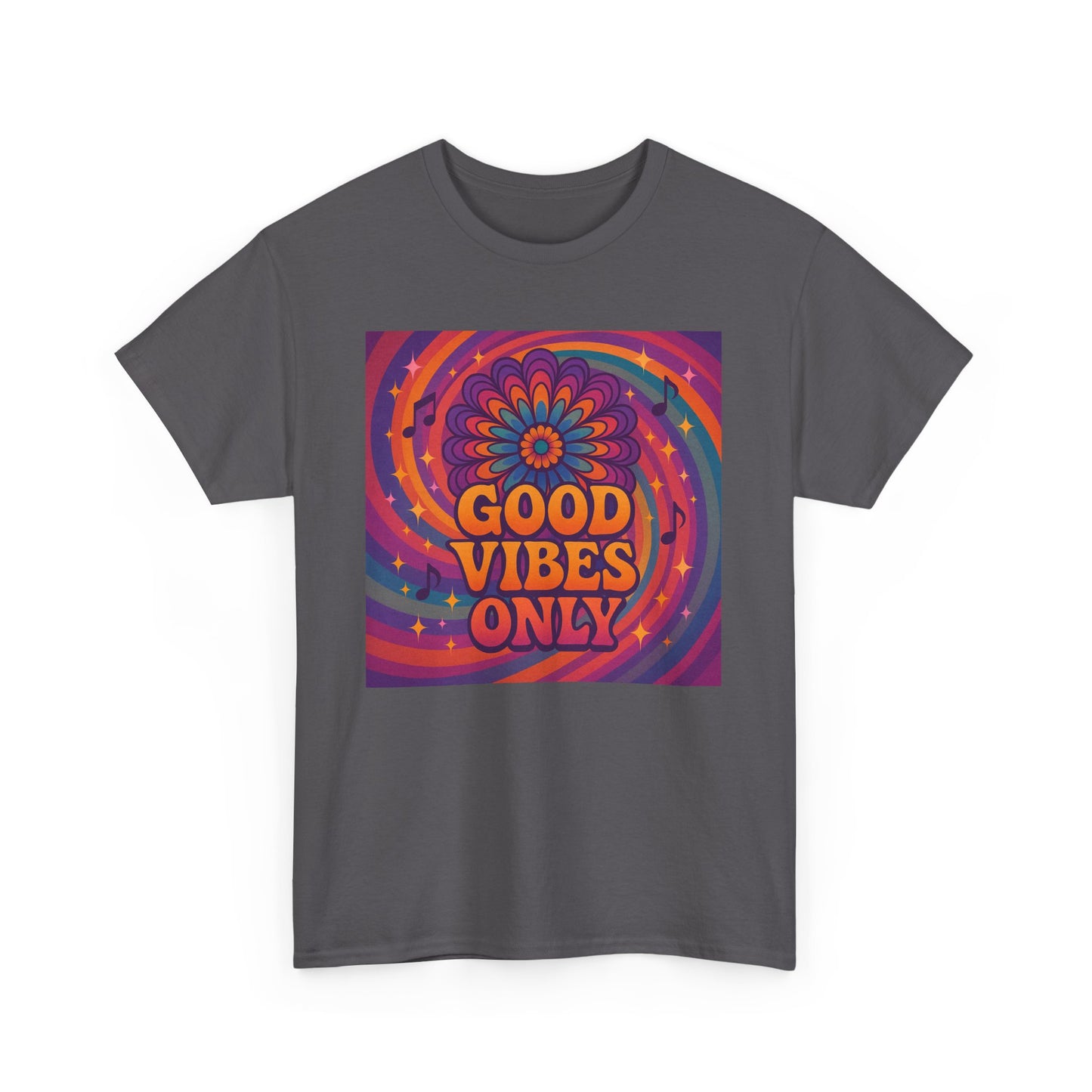 Groovy Good Vibes Tee, Positive Affirmation Shirt, Unisex Graphic T-Shirt, Retro Style Apparel, Festival Wear, Everyday Comfort