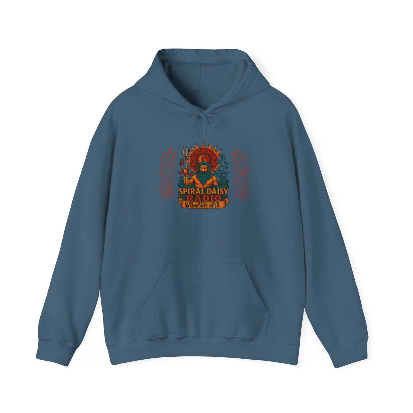 Spiral Daisy Radio Hoodie – Psychedelic Festival Vibes
