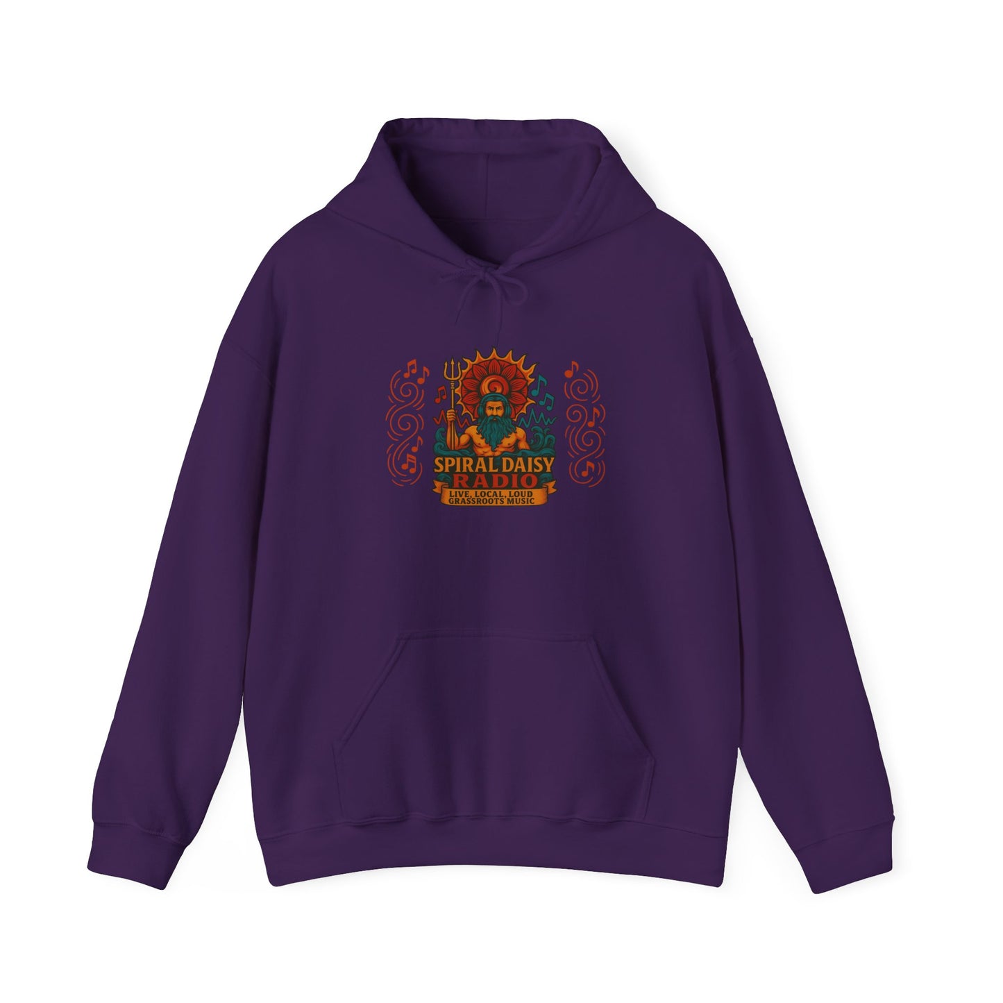 Spiral Daisy Radio Hoodie – Psychedelic Festival Vibes