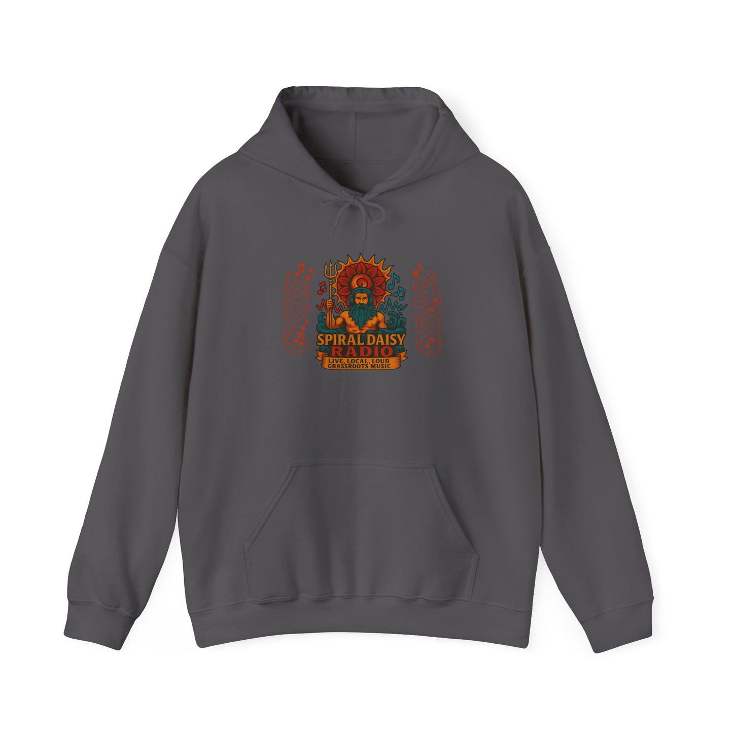 Spiral Daisy Radio Hoodie – Psychedelic Festival Vibes