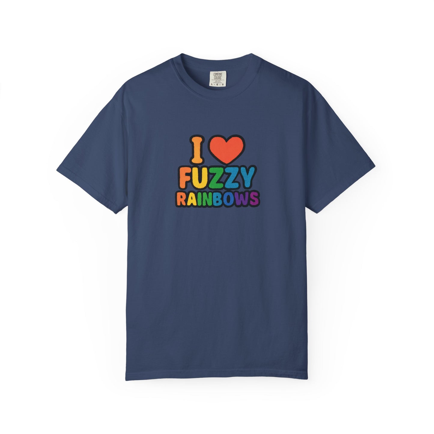 Countdown to Fuzzy Rainbows Tee – Spiral Daisy Designs