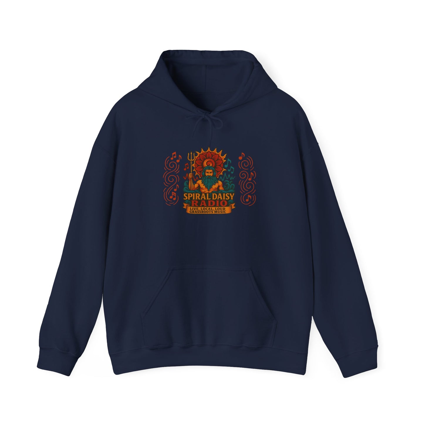 Spiral Daisy Radio Hoodie – Psychedelic Festival Vibes