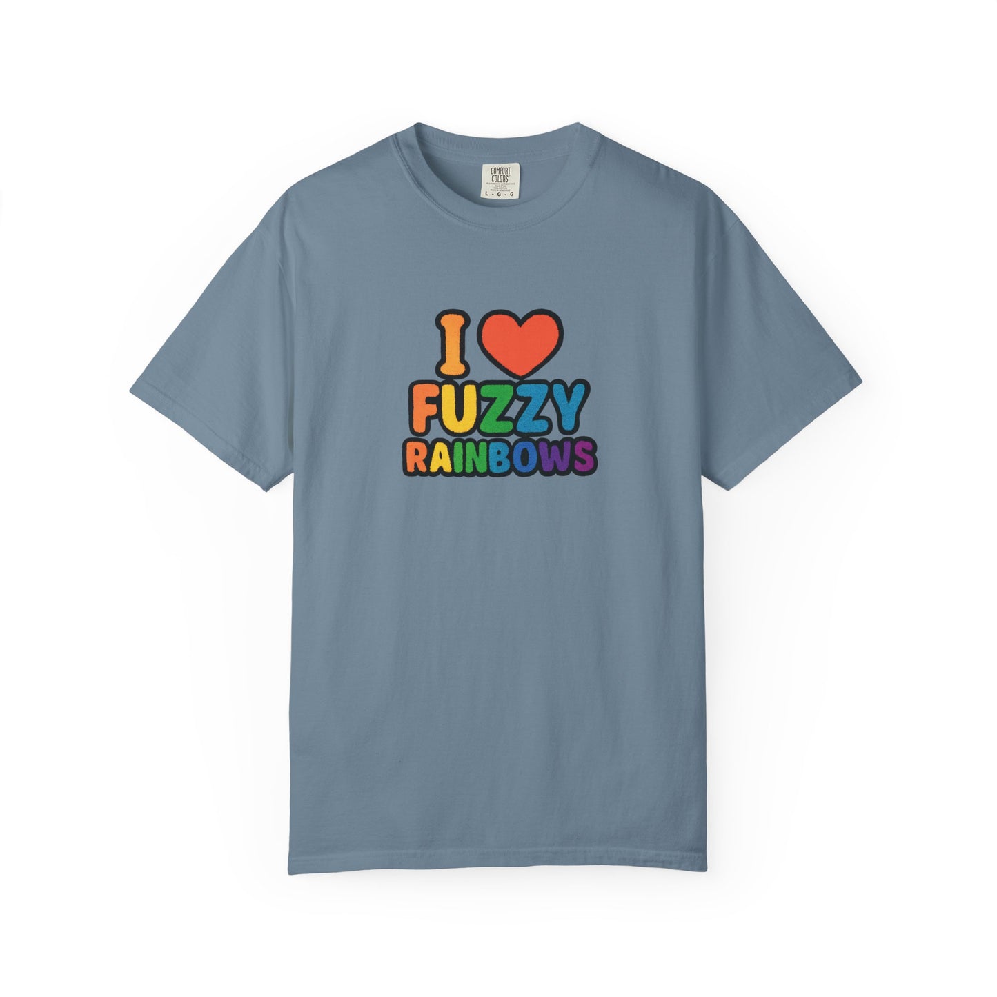 Countdown to Fuzzy Rainbows Tee – Spiral Daisy Designs