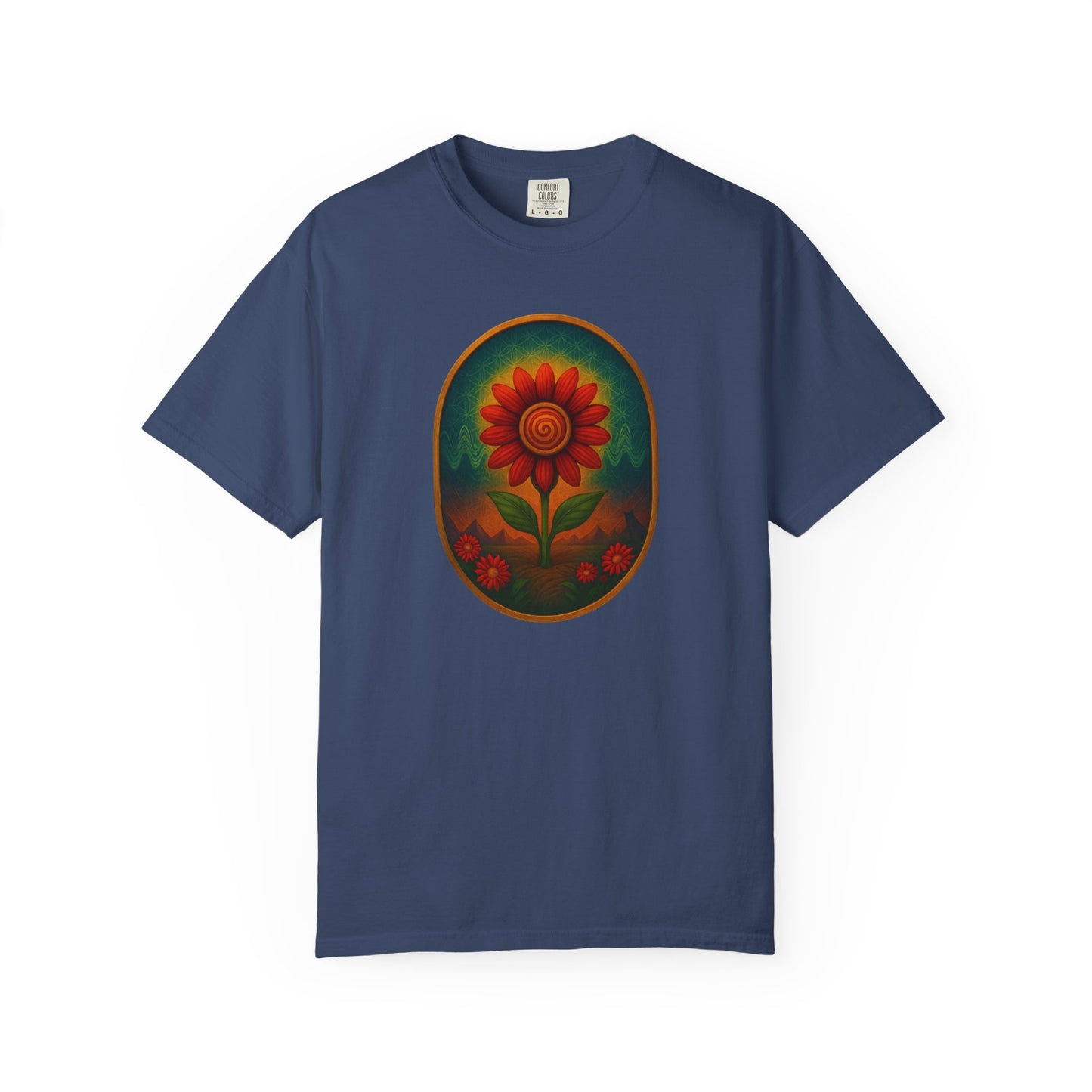 Cosmic Daisy Bloom – Psychedelic Nature Tee