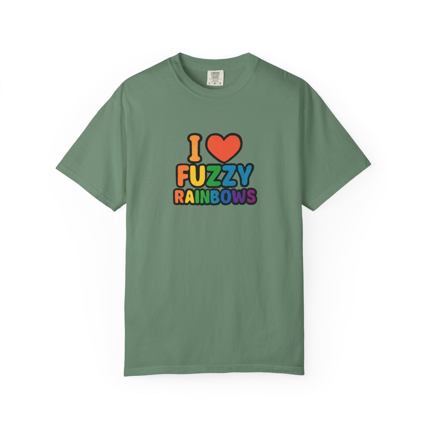 Countdown to Fuzzy Rainbows Tee – Spiral Daisy Designs