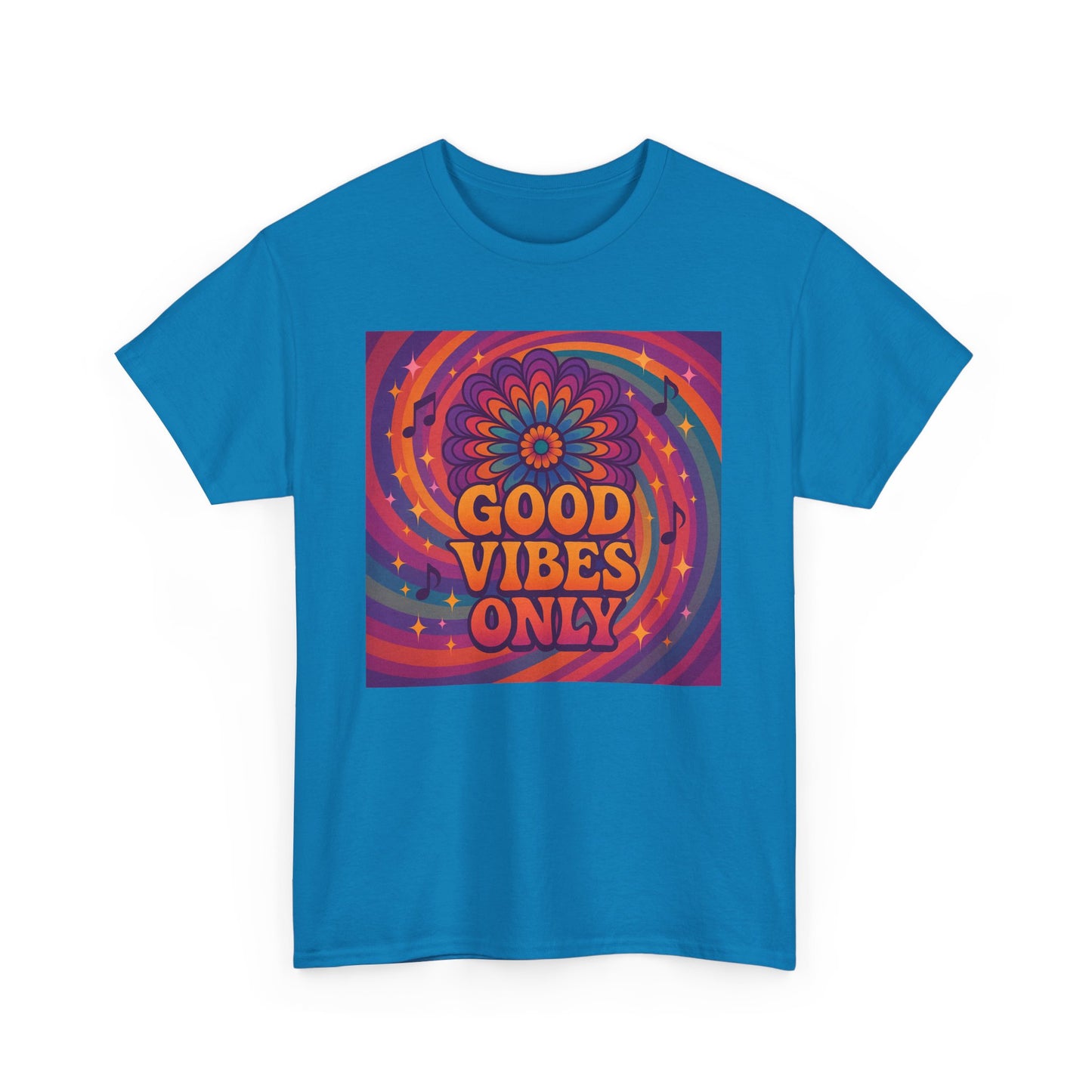 Groovy Good Vibes Tee, Positive Affirmation Shirt, Unisex Graphic T-Shirt, Retro Style Apparel, Festival Wear, Everyday Comfort