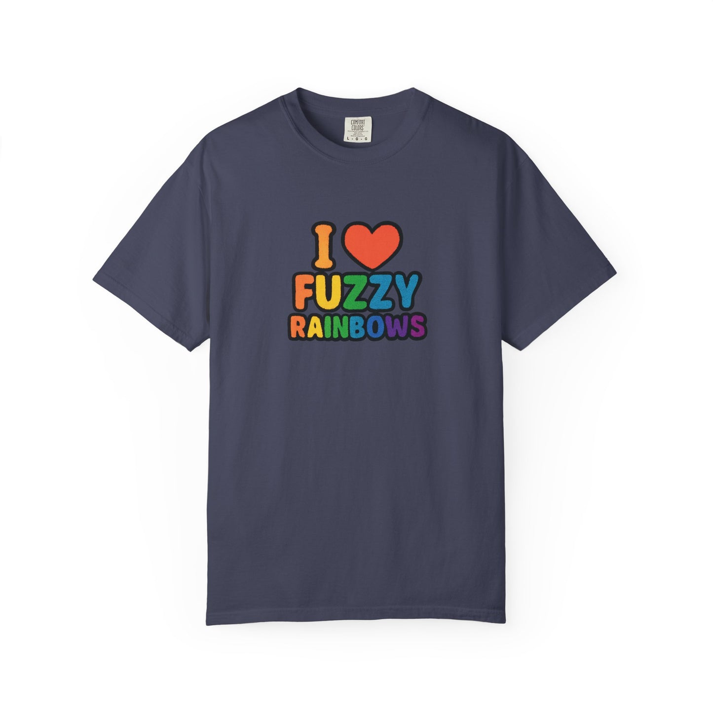 Countdown to Fuzzy Rainbows Tee – Spiral Daisy Designs