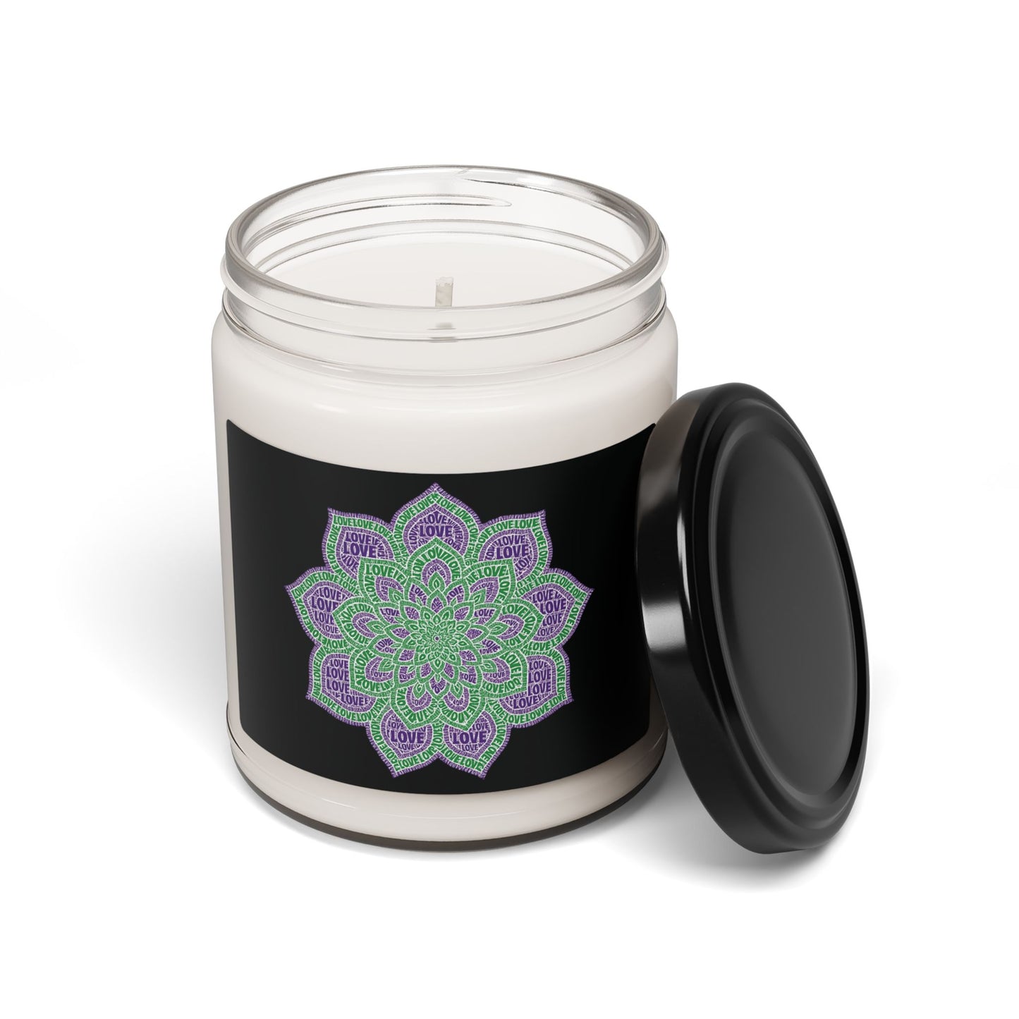 Love Mandala Scented Candle – Boho Home Decor Gift,Aromatherapy Candle, Scented Candle for Relaxation, Gift for Her, Meditation Candle, Home Décor