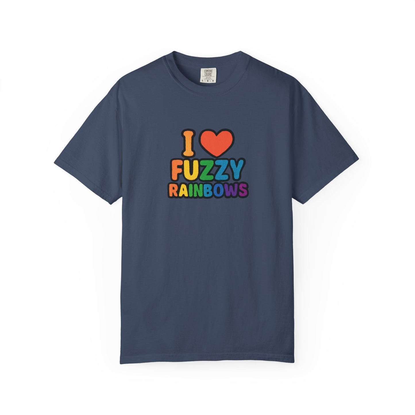 Countdown to Fuzzy Rainbows Tee – Spiral Daisy Designs