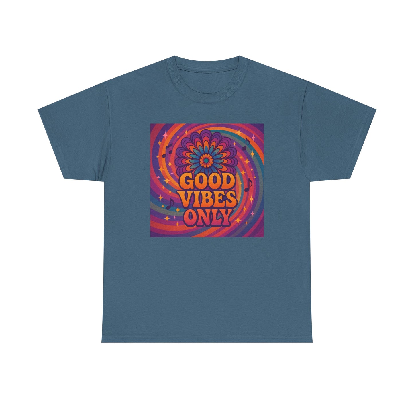Groovy Good Vibes Tee, Positive Affirmation Shirt, Unisex Graphic T-Shirt, Retro Style Apparel, Festival Wear, Everyday Comfort