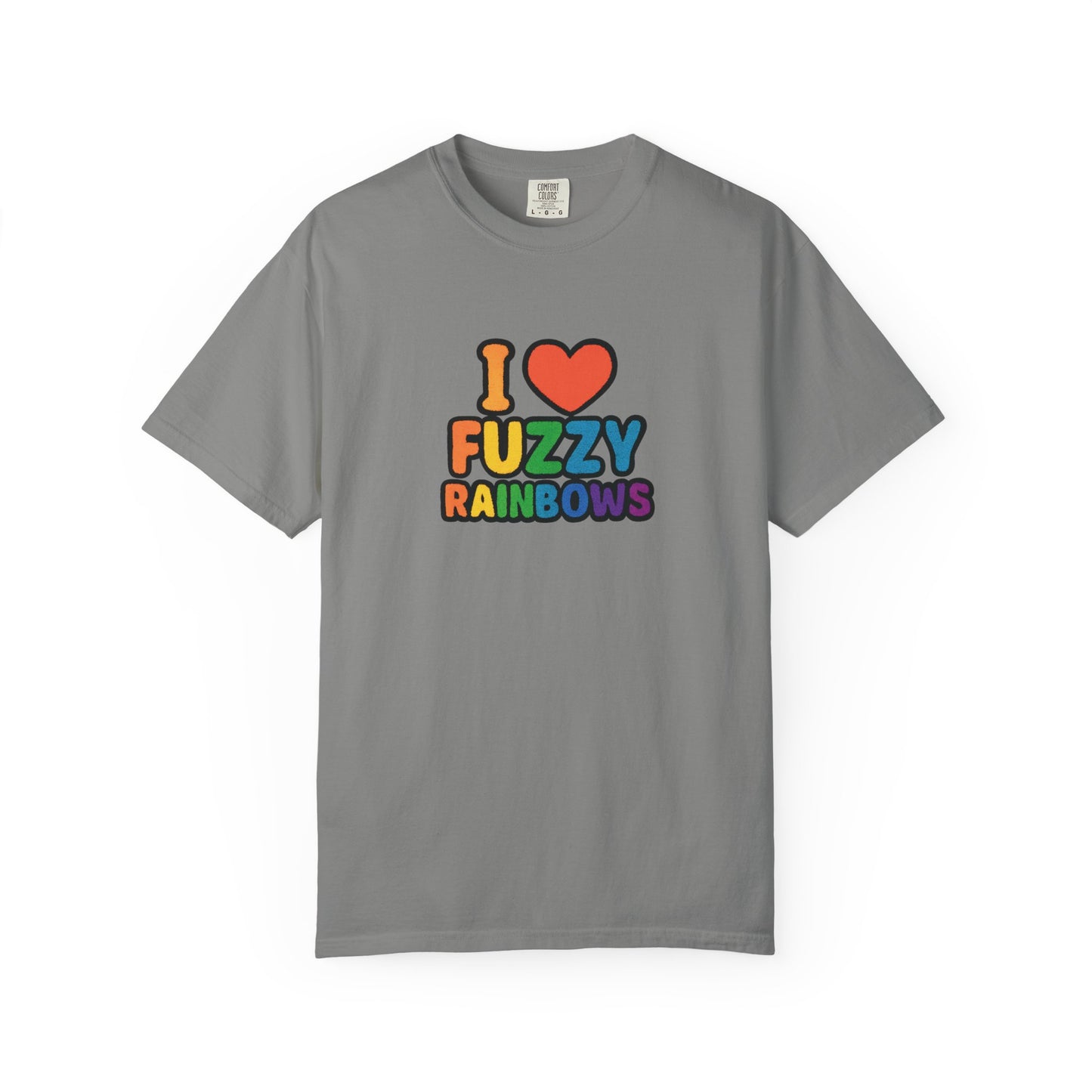 Countdown to Fuzzy Rainbows Tee – Spiral Daisy Designs