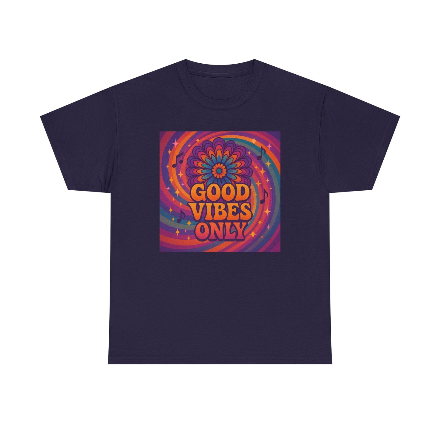 Groovy Good Vibes Tee, Positive Affirmation Shirt, Unisex Graphic T-Shirt, Retro Style Apparel, Festival Wear, Everyday Comfort
