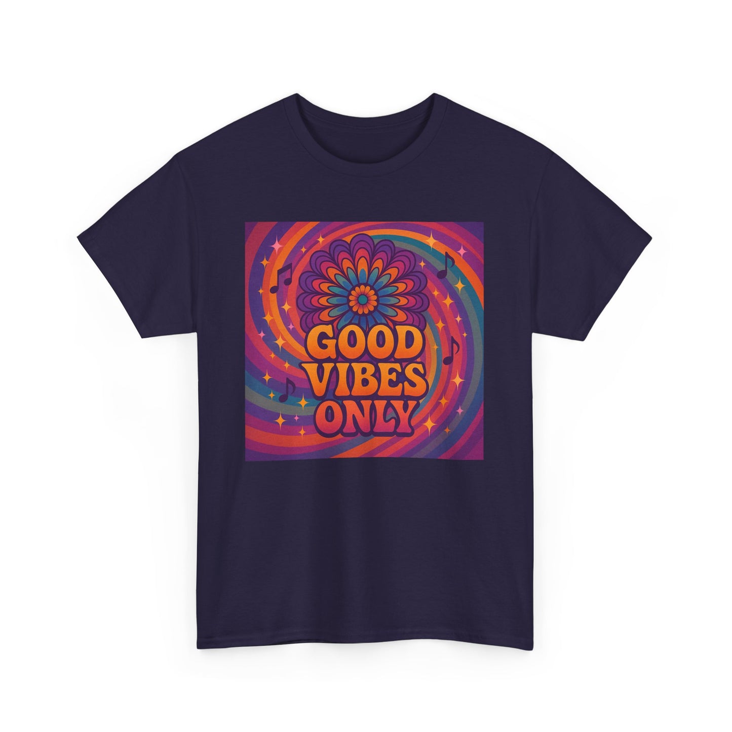 Groovy Good Vibes Tee, Positive Affirmation Shirt, Unisex Graphic T-Shirt, Retro Style Apparel, Festival Wear, Everyday Comfort