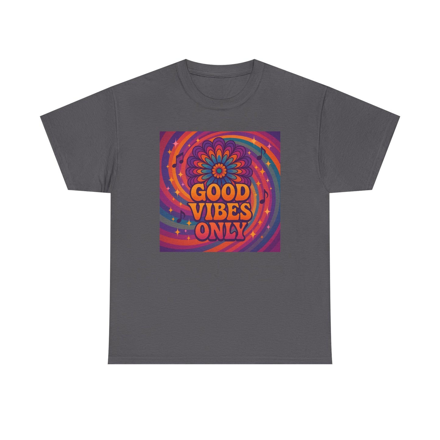 Groovy Good Vibes Tee, Positive Affirmation Shirt, Unisex Graphic T-Shirt, Retro Style Apparel, Festival Wear, Everyday Comfort
