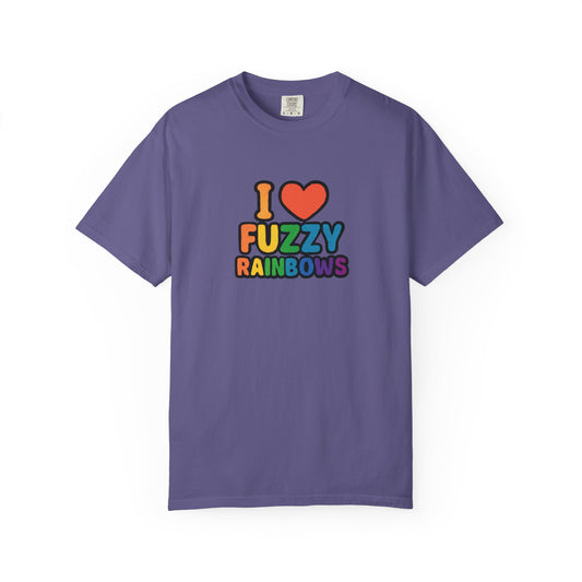Countdown to Fuzzy Rainbows Tee – Spiral Daisy Designs