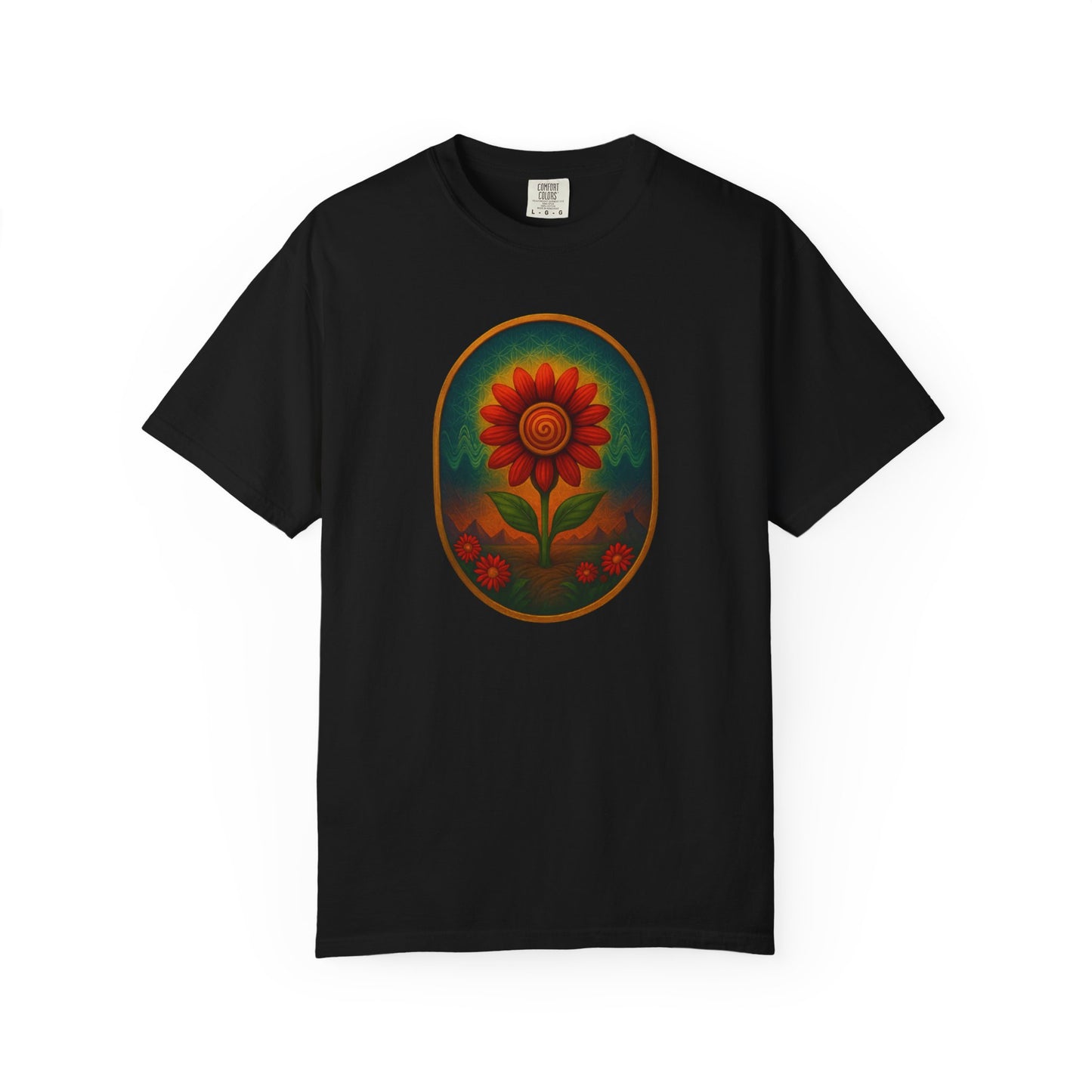 Cosmic Daisy Bloom – Psychedelic Nature Tee
