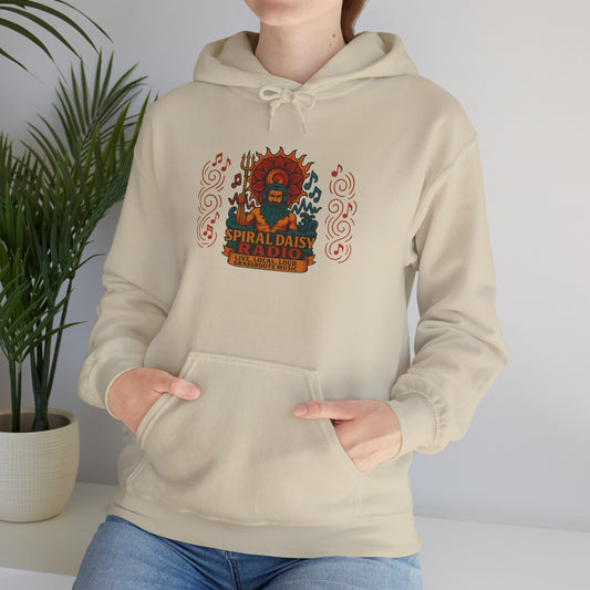 Spiral Daisy Radio Hoodie – Psychedelic Festival Vibes