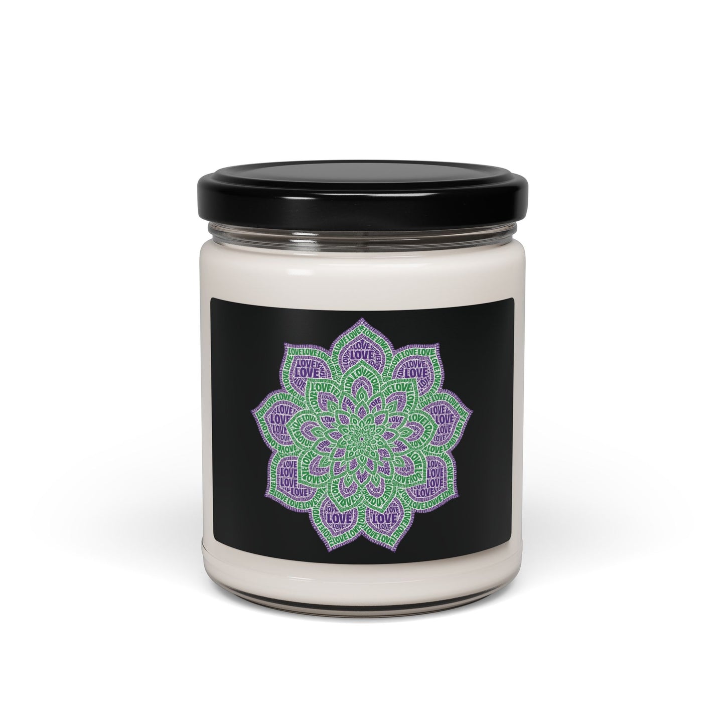 Love Mandala Scented Candle – Boho Home Decor Gift,Aromatherapy Candle, Scented Candle for Relaxation, Gift for Her, Meditation Candle, Home Décor